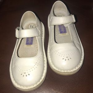 L’Amour White Mary Janes